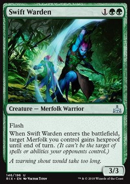 Swift Warden⁣ - Rivals of Ixalan⁣ (Uncommon)⁣ [146]