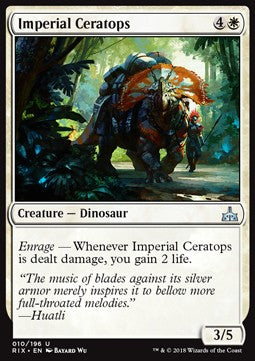 Imperial Ceratops⁣ - Rivals of Ixalan⁣ (Uncommon)⁣ [10]