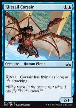 Kitesail Corsair⁣ - Rivals of Ixalan⁣ (Common)⁣ [41]