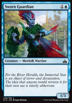 Sworn Guardian⁣ - Rivals of Ixalan⁣ (Common)⁣ [58]