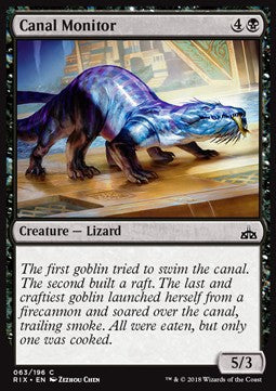 Canal Monitor⁣ - Rivals of Ixalan⁣ (Common)⁣ [63]