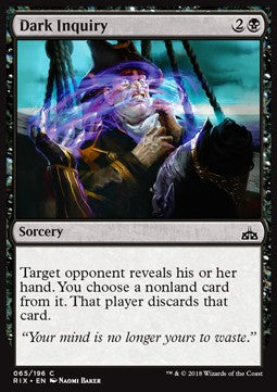Dark Inquiry⁣ - Rivals of Ixalan⁣ (Common)⁣ [65]
