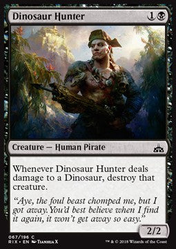 Dinosaur Hunter⁣ - Rivals of Ixalan⁣ (Common)⁣ [67]