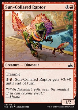 Sun-Collared Raptor⁣ - Rivals of Ixalan⁣ (Common)⁣ [118]