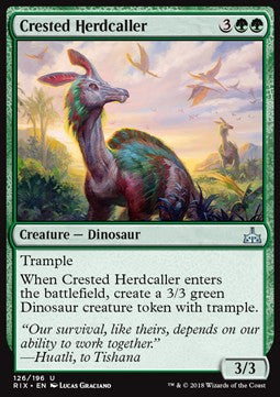 Crested Herdcaller⁣ - Rivals of Ixalan⁣ (Uncommon)⁣ [126]
