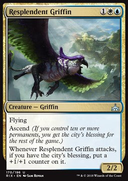 Resplendent Griffin⁣ - Rivals of Ixalan⁣ (Uncommon)⁣ [170]