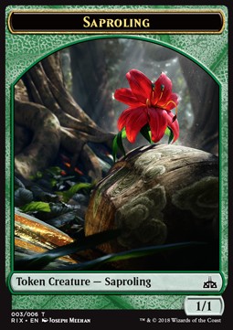 Saproling Token (Green 1/1)⁣ - Rivals of Ixalan⁣ (Token)⁣ [T03]