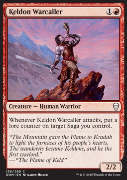 Keldon Warcaller⁣ - Dominaria⁣ (Common)⁣ [136]
