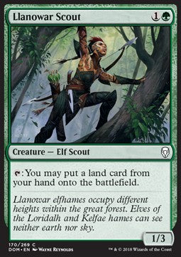 Llanowar Scout⁣ - Dominaria⁣ (Common)⁣ [170]