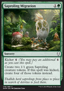 Saproling Migration⁣ - Dominaria⁣ (Common)⁣ [178]