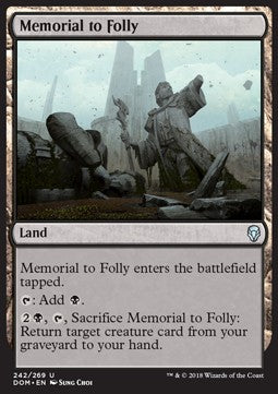 Memorial to Folly⁣ - Dominaria⁣ (Uncommon)⁣ [242]
