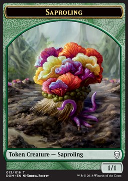 Saproling Token (Green 1/1) (V.3)⁣ - Dominaria⁣ (Token)⁣ [T13]