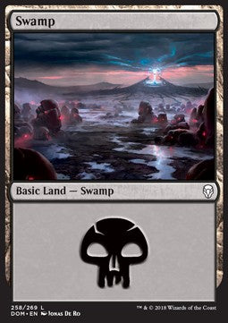 Swamp (V.1)⁣ - Dominaria⁣ (Land)⁣ [258]