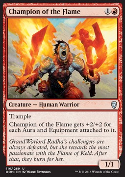 Champion of the Flame⁣ - Dominaria⁣ (Uncommon)⁣ [116]