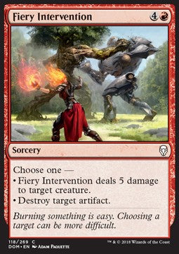 Fiery Intervention⁣ - Dominaria⁣ (Common)⁣ [118]