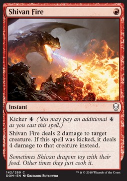 Shivan Fire⁣ - Dominaria⁣ (Common)⁣ [142]