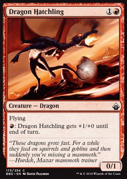 Dragon Hatchling⁣ - Battlebond⁣ (Common)⁣ [173]
