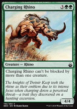 Charging Rhino⁣ - Battlebond⁣ (Common)⁣ [192]