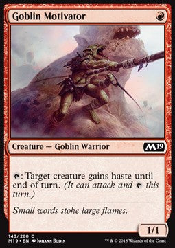 Goblin Motivator⁣ - Core 2019⁣ (Common)⁣ [143]
