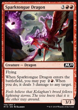 Sparktongue Dragon⁣ - Core 2019⁣ (Common)⁣ [159]