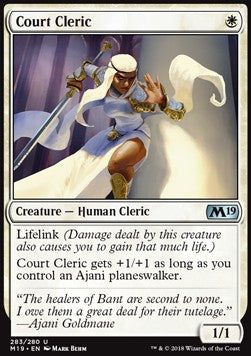Court Cleric - Core 2019 (Uncommon) [M19-283]