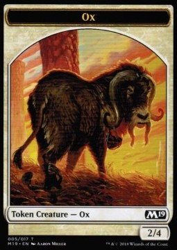 Ox Token (White 2/4)⁣ - Core 2019⁣ (Token)⁣ [T05]
