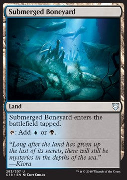 Submerged Boneyard⁣ - Commander 2018⁣ (Uncommon)⁣ [283]