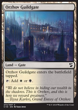 Orzhov Guildgate⁣ - Commander 2018⁣ (Common)⁣ [272]