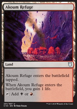 Akoum Refuge⁣ - Commander 2018⁣ (Uncommon)⁣ [231]