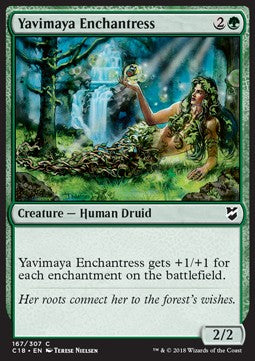 Yavimaya Enchantress⁣ - Commander 2018⁣ (Common)⁣ [167]