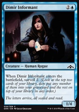 Dimir Informant⁣ - Guilds of Ravnica⁣ (Common)⁣ [36]