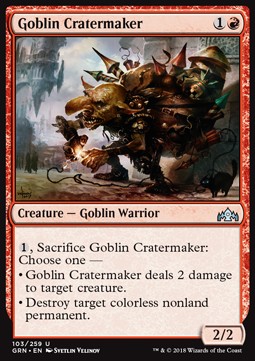 Goblin Cratermaker⁣ - Guilds of Ravnica⁣ (Uncommon)⁣ [103]