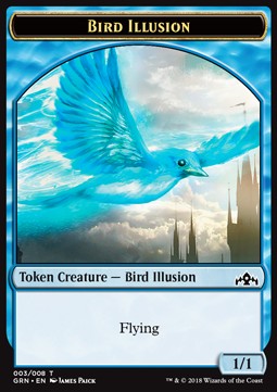 Bird Illusion Token (Blue 1/1)⁣ - Guilds of Ravnica⁣ (Token)⁣ [T03]
