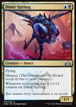Dimir Spybug⁣ - Guilds of Ravnica⁣ (Uncommon)⁣ [166]