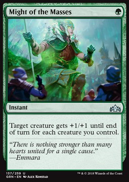 Might of the Masses⁣ - Guilds of Ravnica⁣ (Uncommon)⁣ [137]