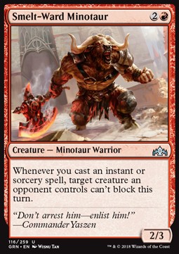 Smelt-Ward Minotaur⁣ - Guilds of Ravnica⁣ (Uncommon)⁣ [116]