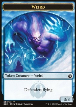 Weird Token (U 3/3) // Goblin Token (R 1/1)