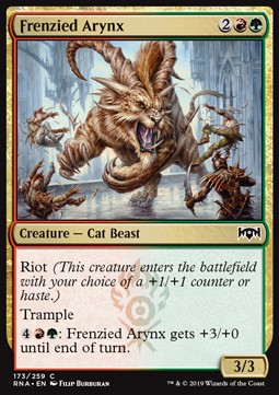 Frenzied Arynx⁣ - Ravnica Allegiance⁣ (Common)⁣ [173]