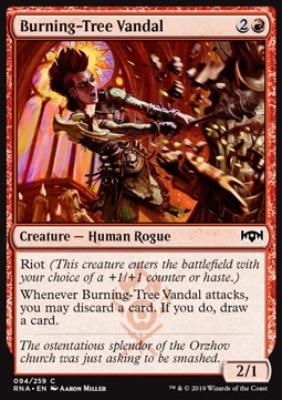 Burning-Tree Vandal⁣ - Ravnica Allegiance⁣ (Common)⁣ [94]