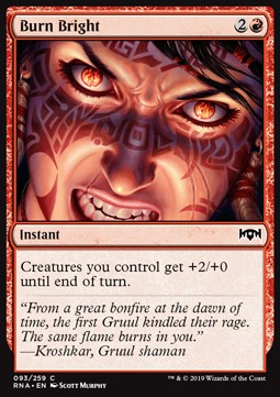 Burn Bright⁣ - Ravnica Allegiance⁣ (Common)⁣ [93]