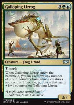 Galloping Lizrog⁣ - Ravnica Allegiance⁣ (Uncommon)⁣ [175]