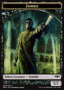 Zombie Token (Black 2/2)⁣ - Ravnica Allegiance⁣ (Token)⁣ [T03]