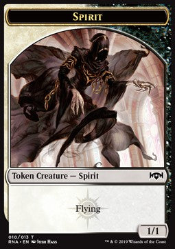 Spirit Token (White and Black 1/1)⁣ - Ravnica Allegiance⁣ (Token)⁣ [T10]