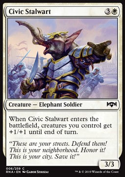 Civic Stalwart⁣ - Ravnica Allegiance⁣ (Common)⁣ [6]