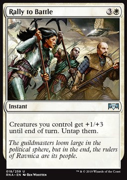 Rally to Battle⁣ - Ravnica Allegiance⁣ (Uncommon)⁣ [18]