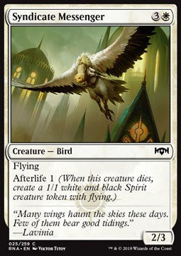 Syndicate Messenger⁣ - Ravnica Allegiance⁣ (Common)⁣ [25]