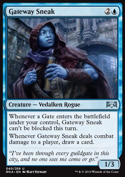 Gateway Sneak⁣ - Ravnica Allegiance⁣ (Uncommon)⁣ [40]