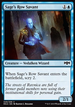 Sage's Row Savant⁣ - Ravnica Allegiance⁣ (Common)⁣ [49]