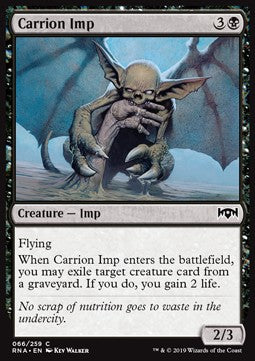 Carrion Imp⁣ - Ravnica Allegiance⁣ (Common)⁣ [66]