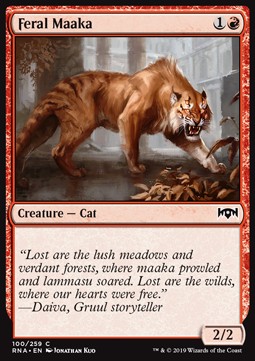 Feral Maaka⁣ - Ravnica Allegiance⁣ (Common)⁣ [100]